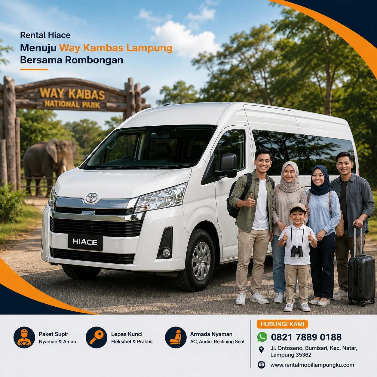 Sewa Mobil Lampung Menuju Way Kambas