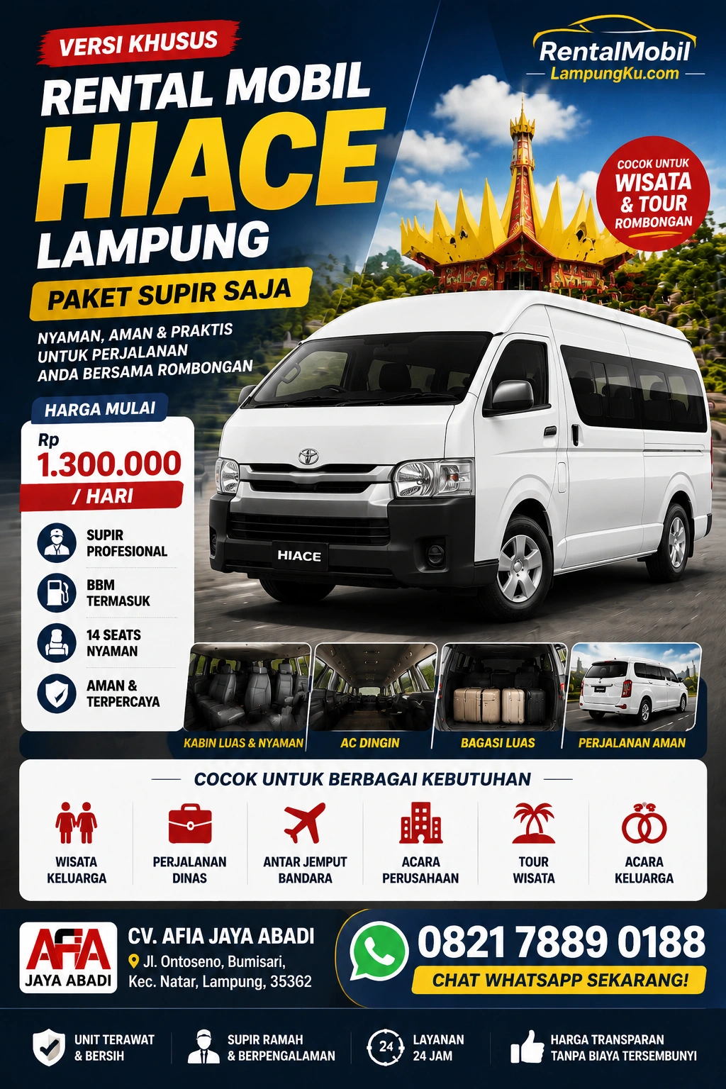 Rental Hiace Menuju Way Kambas Lampung Bersama Rombongan