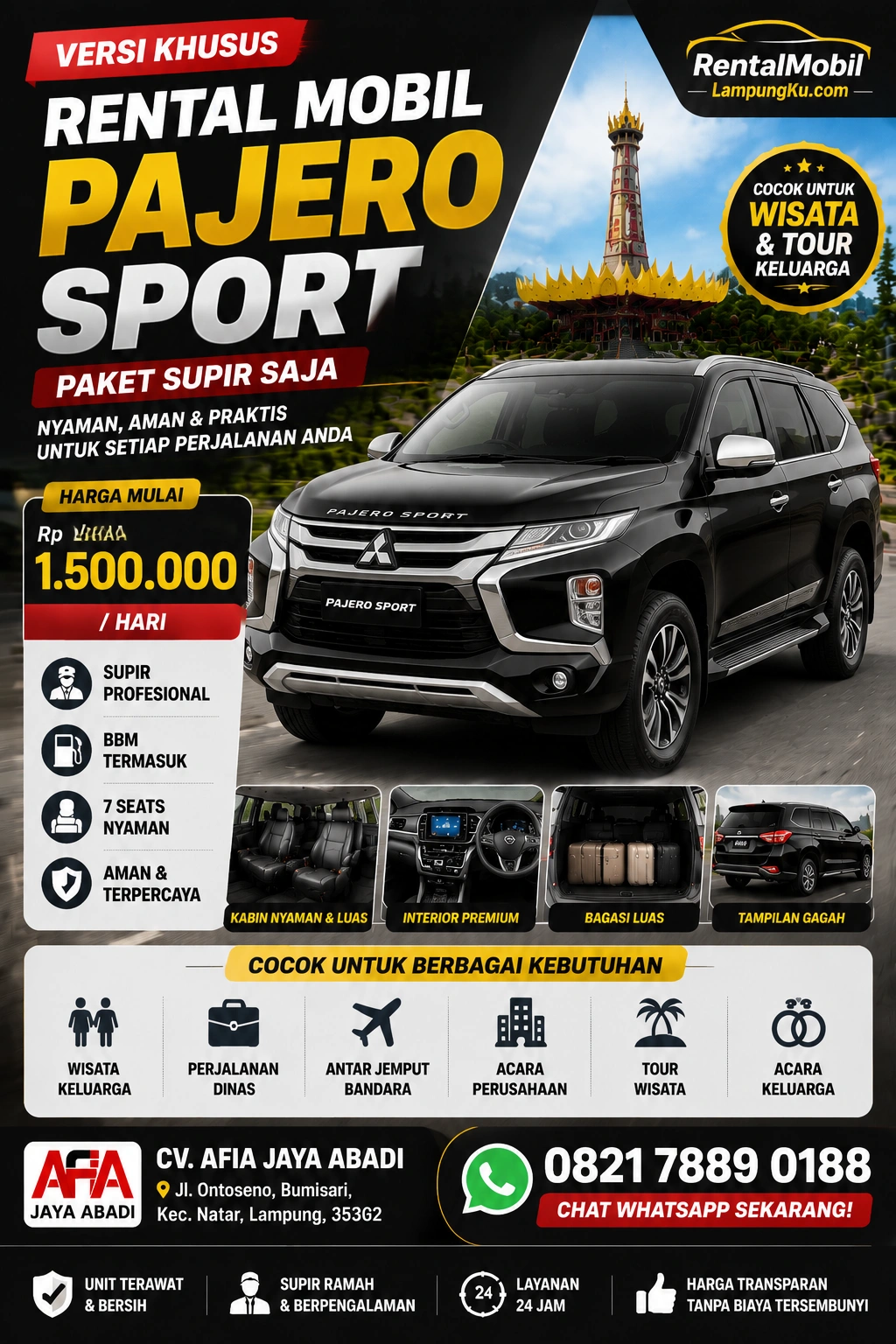 Sewa Mitsubishi Xpander Lampung Nyaman Untuk Keluarga