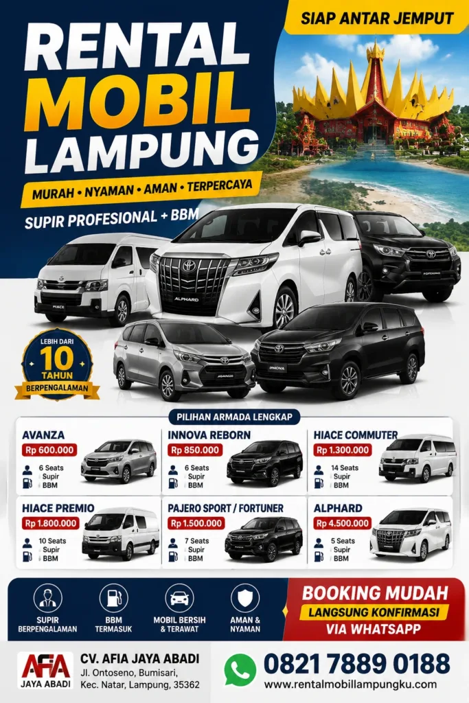 banner rental mobil bandar lampung