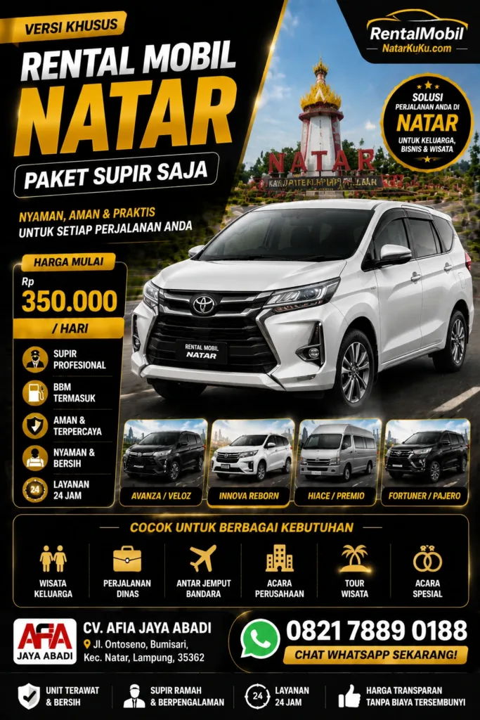 rental mobil natar
