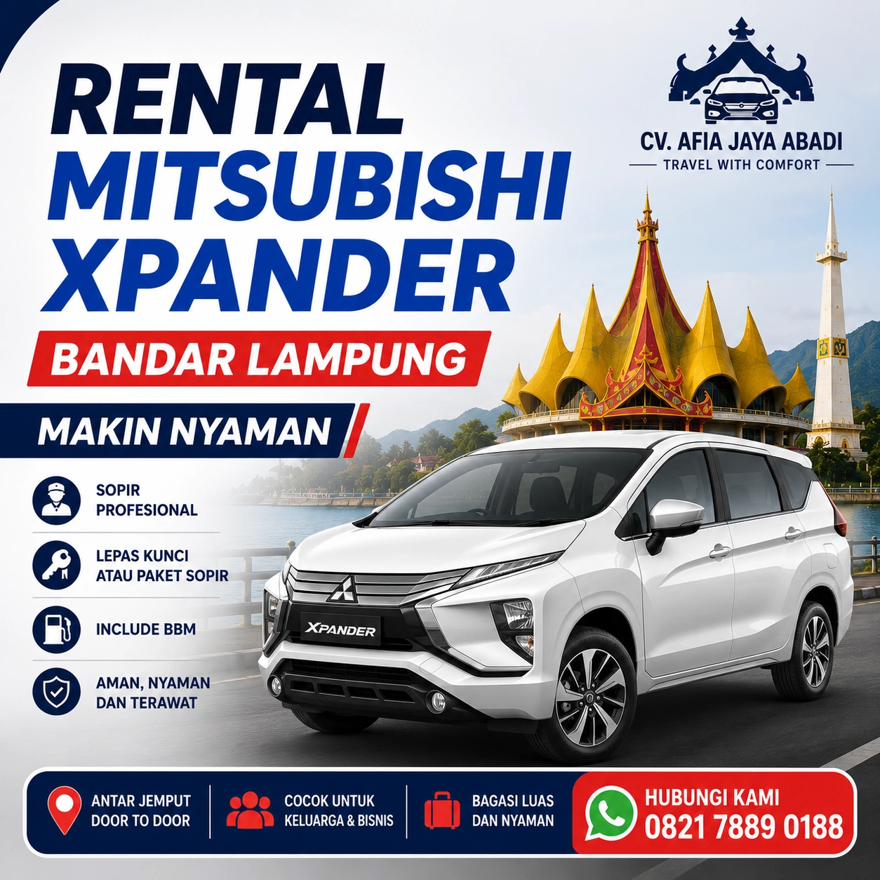 Rental Mitsubishi Xpander Bandar Lampung Makin Nyaman