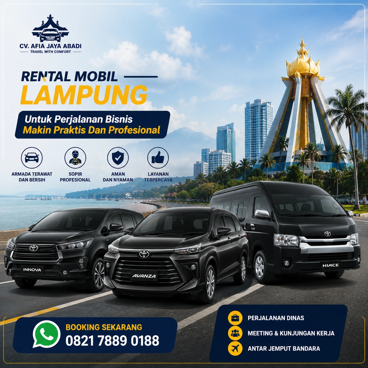 Rental Mobil Lampung Untuk Perjalanan Bisnis