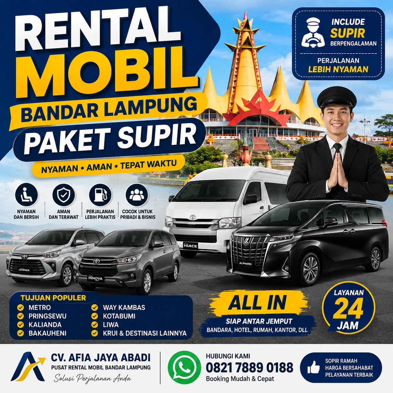 Rental mobil bandar lampung