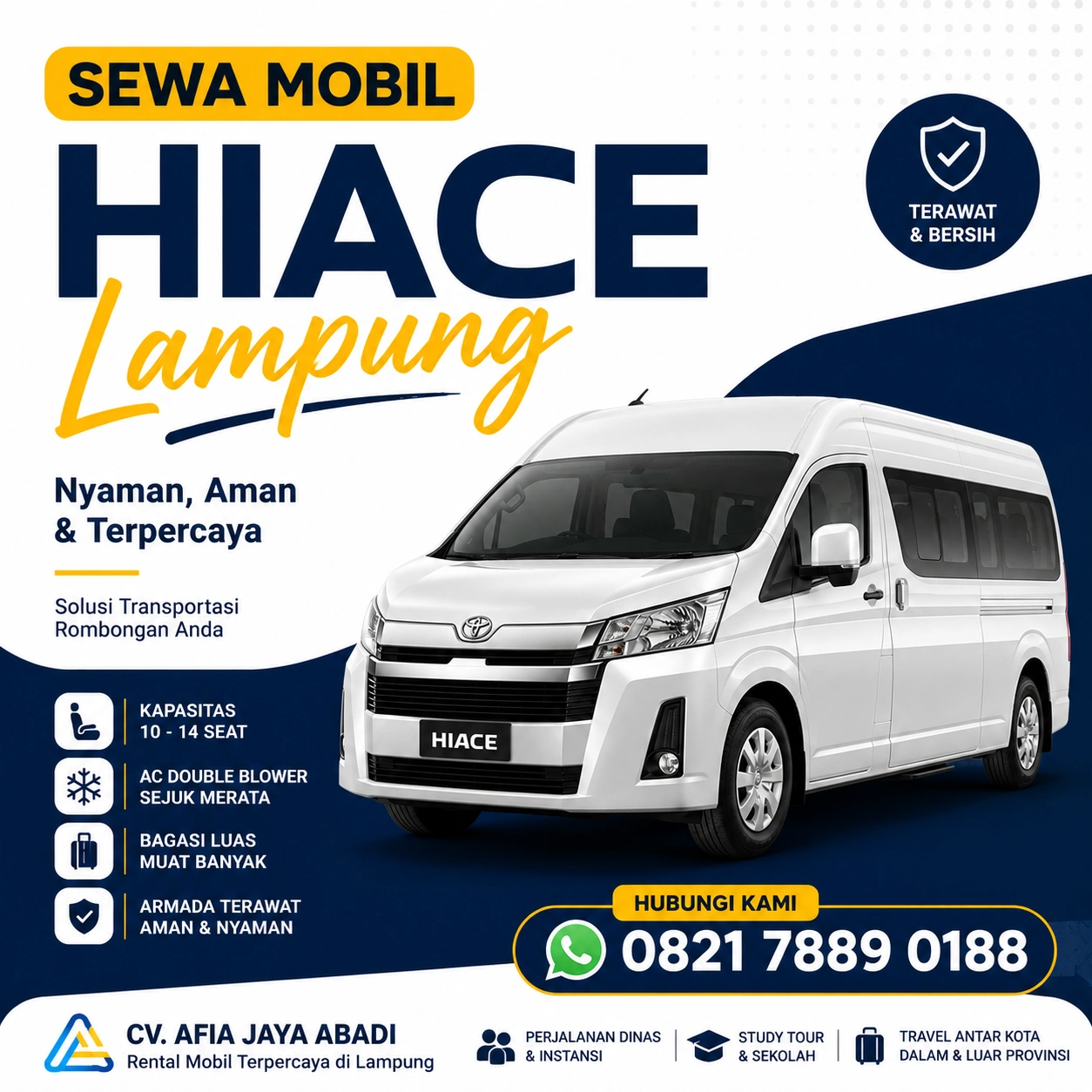 Sewa Mobil Hiace Pubian Lampung Tengah