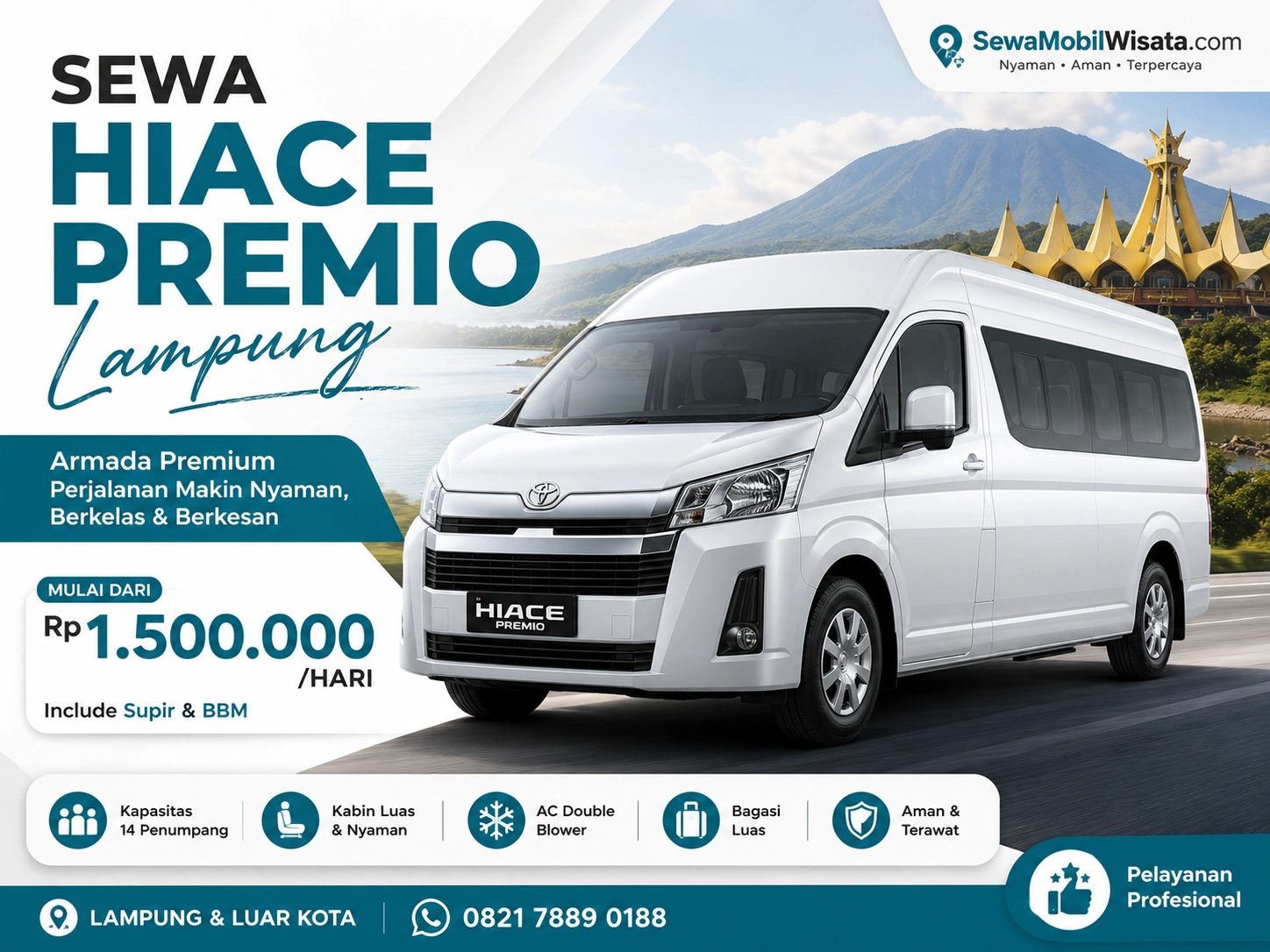 Charter Hiace Bandar Lampung untuk Perjalanan Rombongan yang Lebih Nyaman