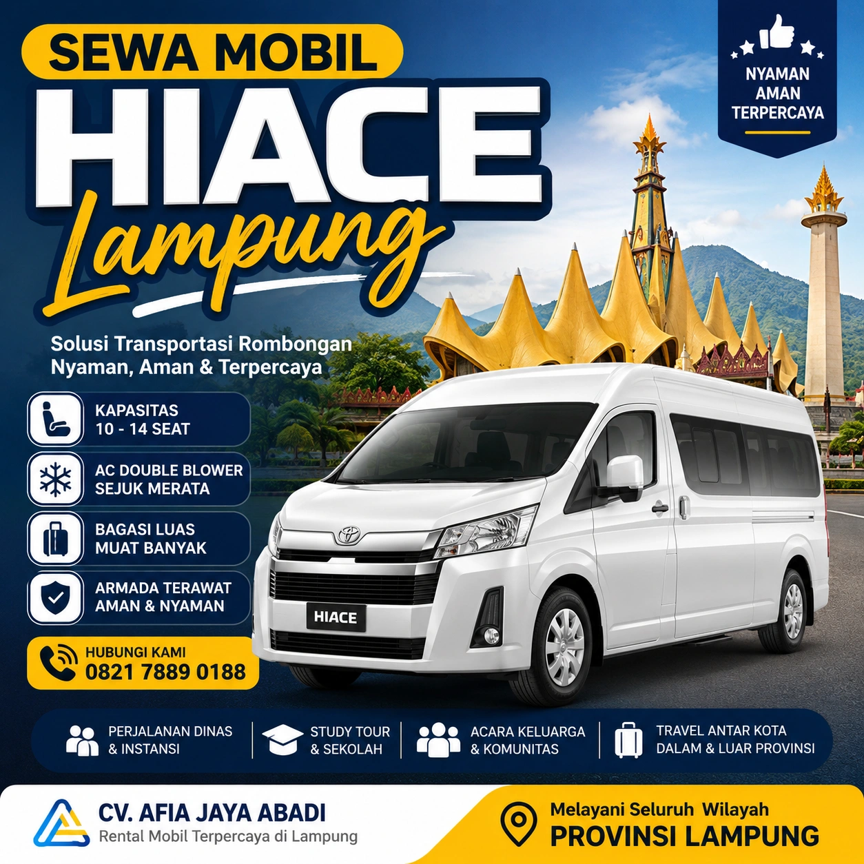 Sewa Mobil Hiace Metro Utara Kota Metro